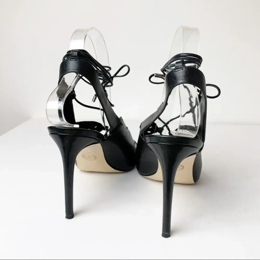 Michael Kors Tie Up Heels SZ 8.5